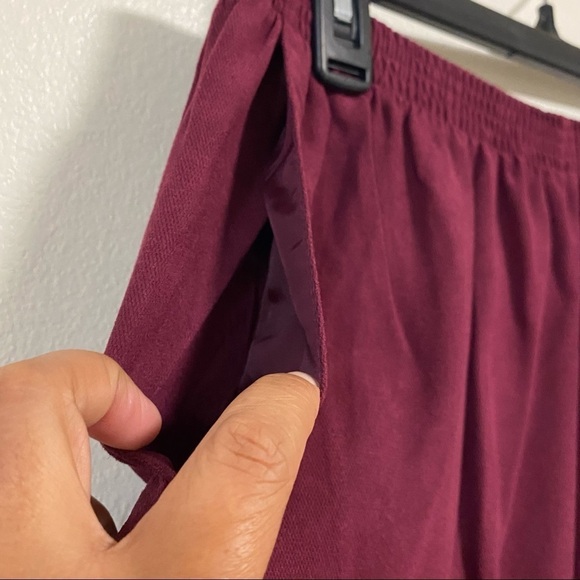 Alfred Dunner Pull on Pants Maroon Size 16 - Picture 2 of 8